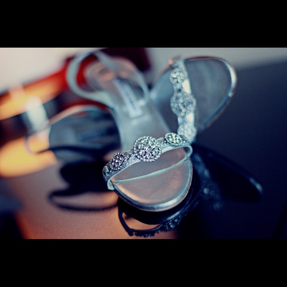 Authentic Manolo Blahnik Crystal heels size 41 - Picture 1 of 4